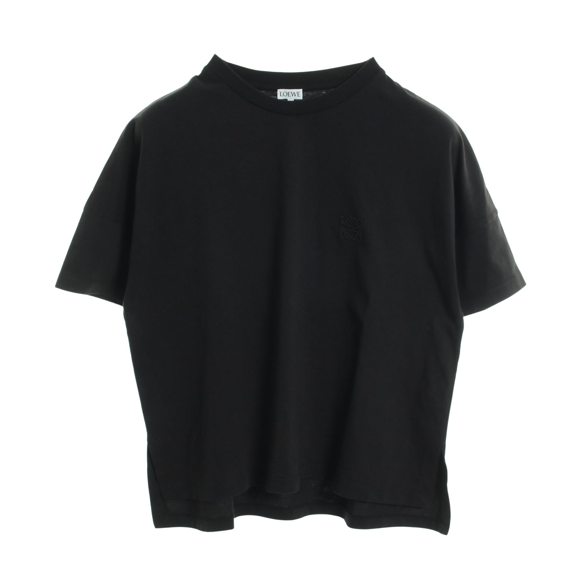 アナグラム 半袖Tシャツ コットン ブラック ロエベ トップス LOEWE