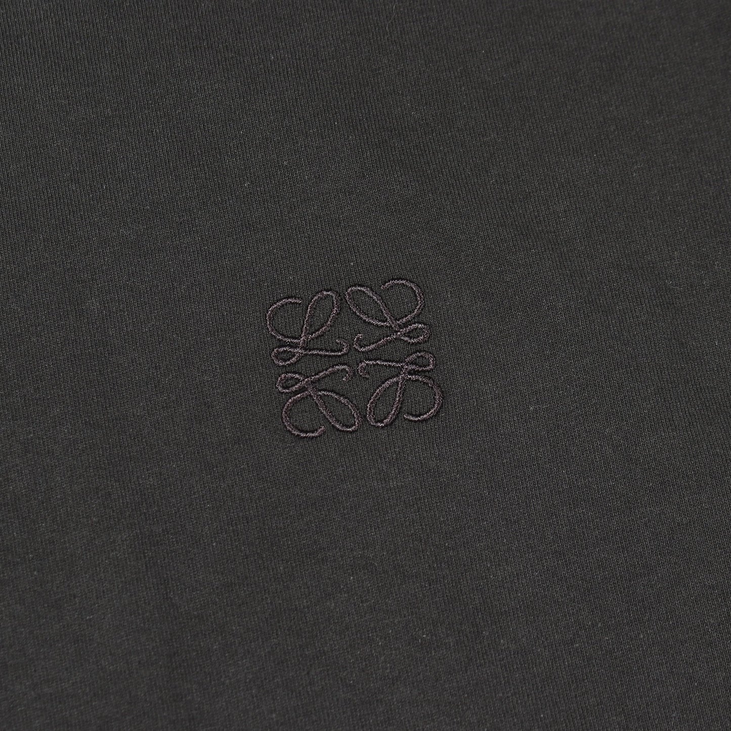 アナグラム 半袖Tシャツ コットン ブラック ロエベ トップス LOEWE