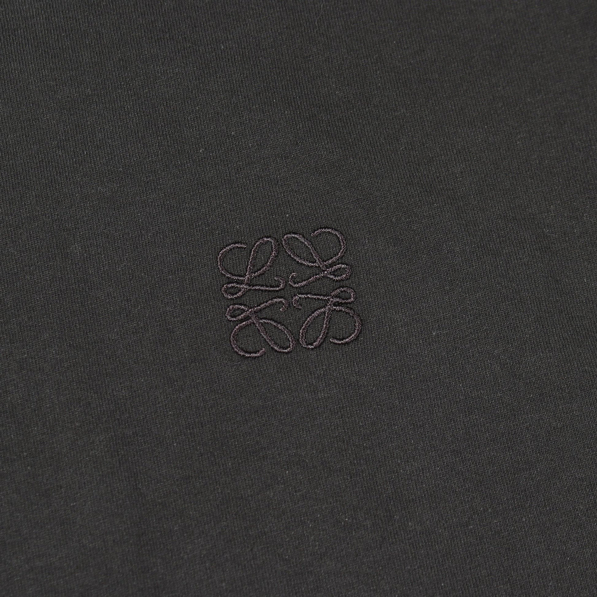 アナグラム 半袖Tシャツ コットン ブラック ロエベ トップス LOEWE