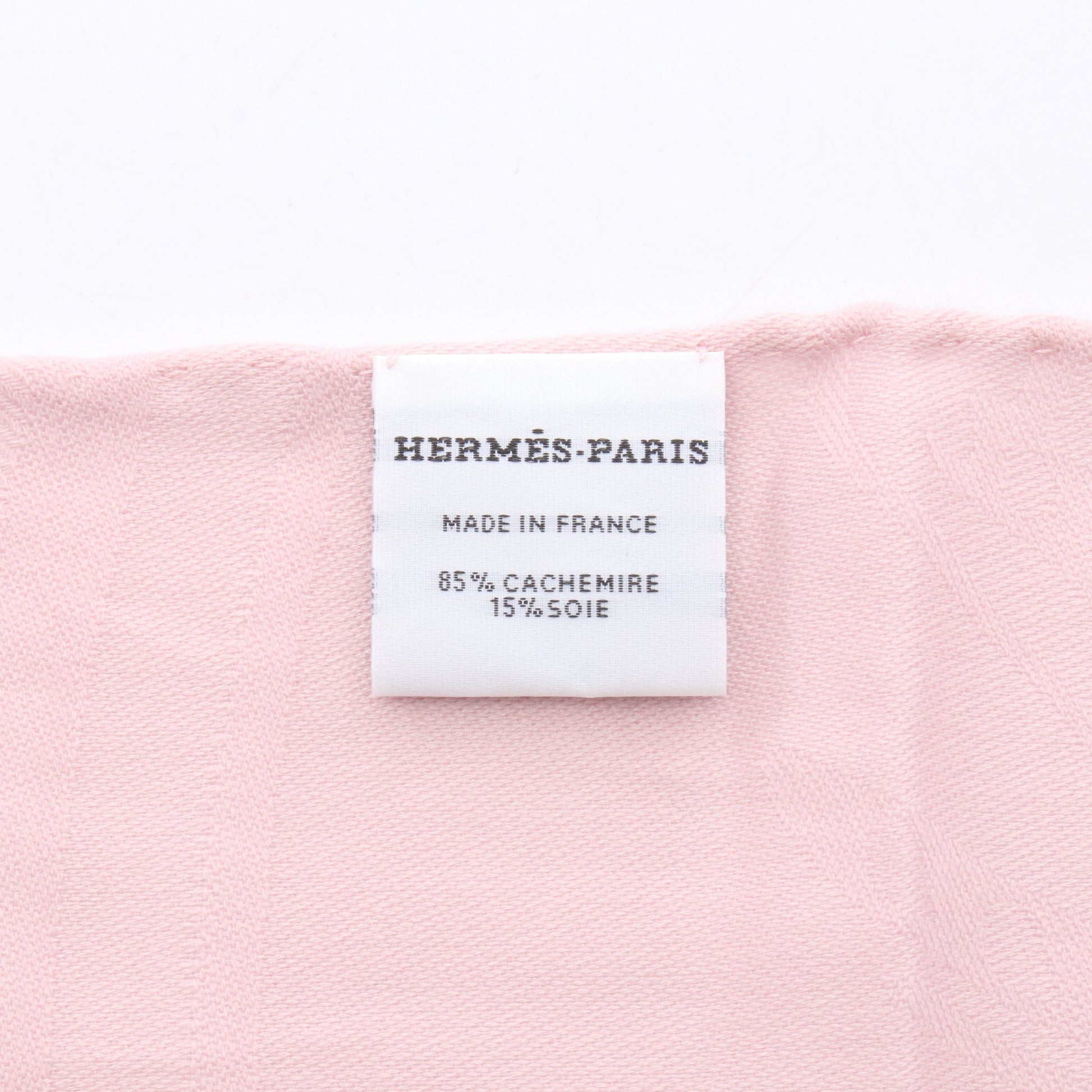 ニューリブリス ストール ショール カシミヤ シルク ピンク エルメス 財布・小物 HERMES