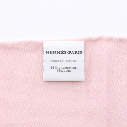 ニューリブリス ストール ショール カシミヤ シルク ピンク エルメス 財布・小物 HERMES