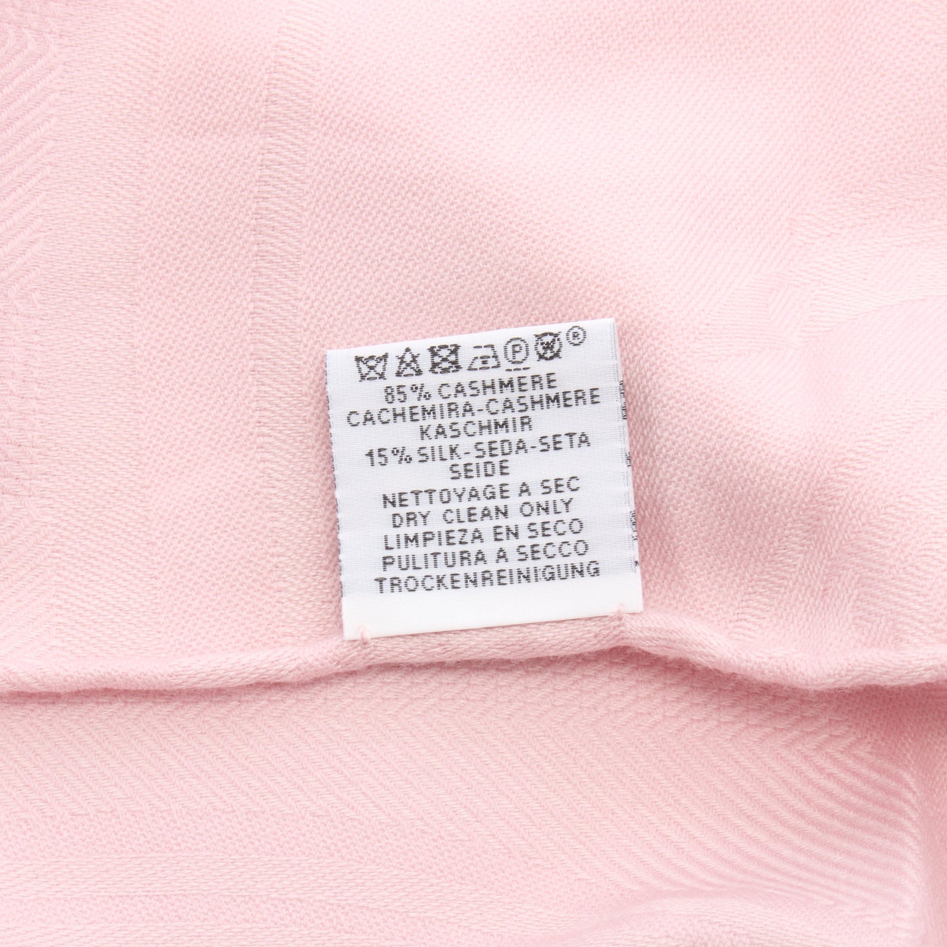 ニューリブリス ストール ショール カシミヤ シルク ピンク エルメス 財布・小物 HERMES