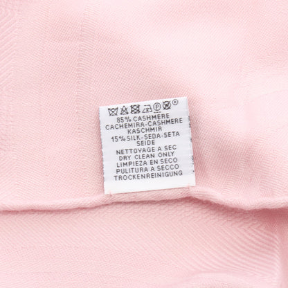 ニューリブリス ストール ショール カシミヤ シルク ピンク エルメス 財布・小物 HERMES