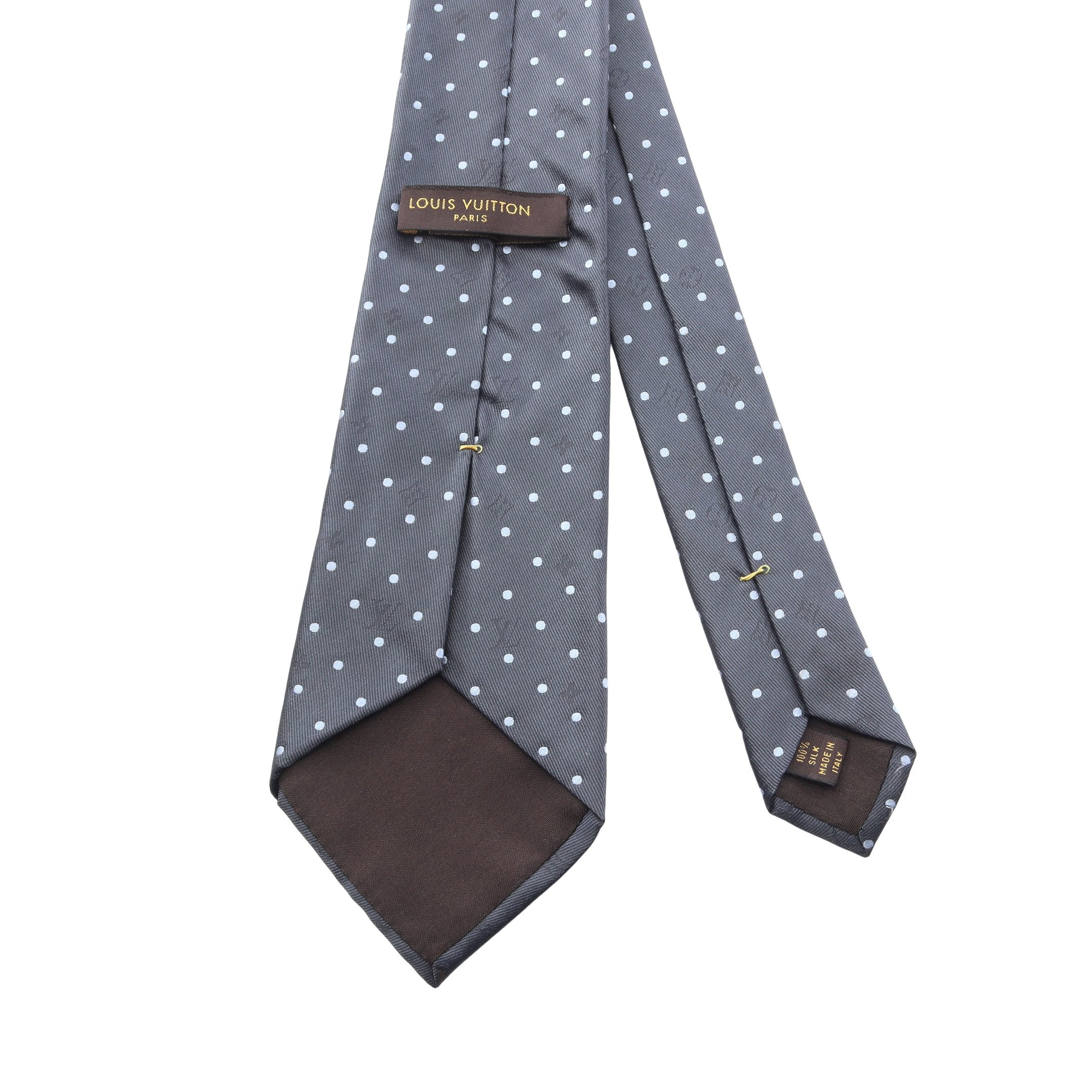 Louis Vuitton ブラウン ドット柄 ネクタイ 中古・古着通販】LOUIS VUITTON (ルイ ヴィトン) ネクタイ ブラウン