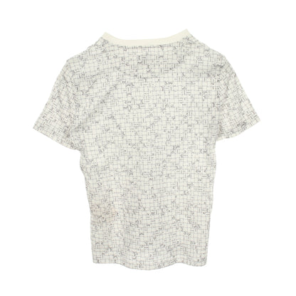 BOLDUC AU CARRE ボルデュック チェック 半袖Tシャツ クルーネック コットン ホワイト エルメス トップス HERMES