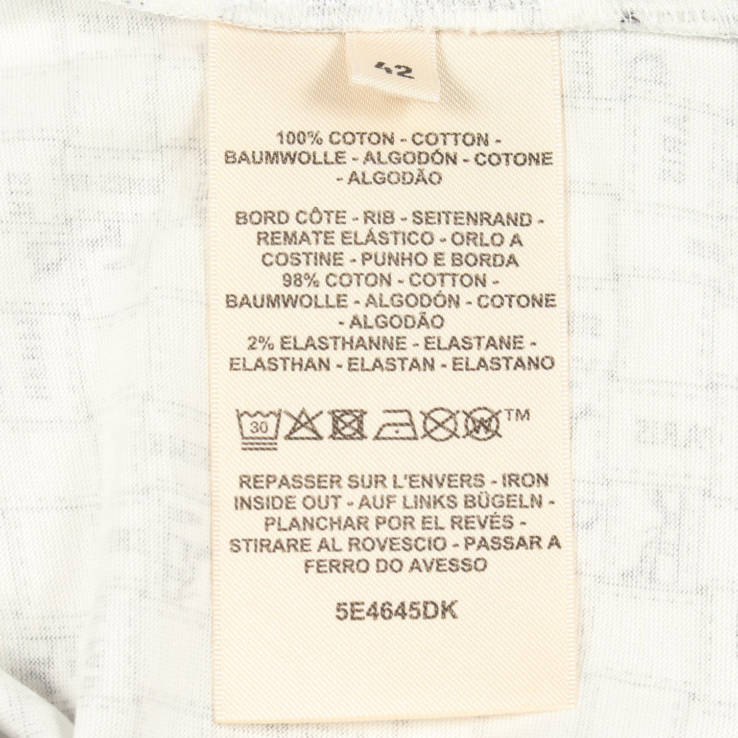 BOLDUC AU CARRE ボルデュック チェック 半袖Tシャツ クルーネック コットン ホワイト エルメス トップス HERMES