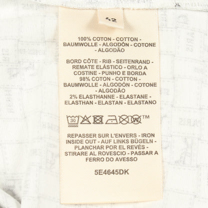 BOLDUC AU CARRE ボルデュック チェック 半袖Tシャツ クルーネック コットン ホワイト エルメス トップス HERMES