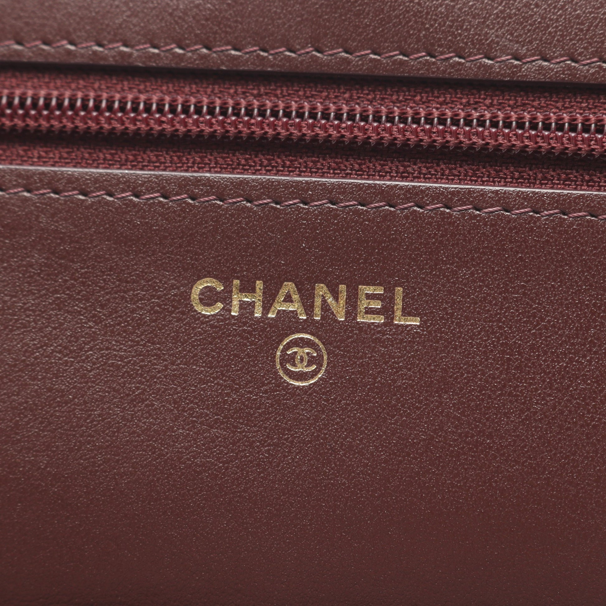 マトラッセ マリンチャーム チェーンウォレット ウール レザー ネイビー ブラウン ゴールド金具 シャネル バッグ CHANEL