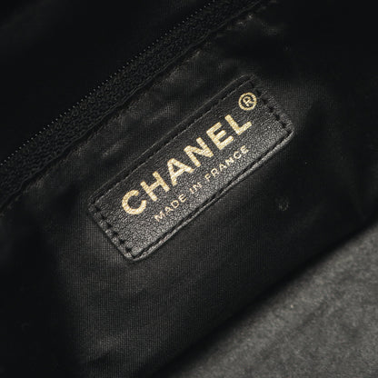 マトラッセ ミニボストンバッグ ラムスキン ブラック ゴールド金具 シャネル バッグ CHANEL