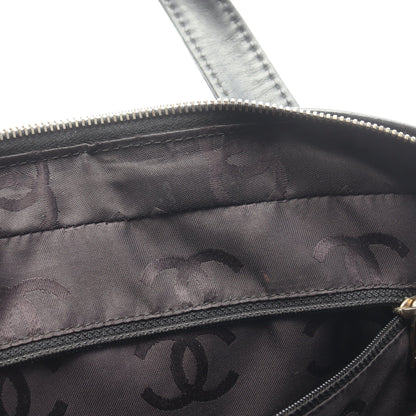 ワイルドステッチ ハンドバッグ ミニボストンバッグ レザー ブラック ゴールド金具 シャネル バッグ CHANEL