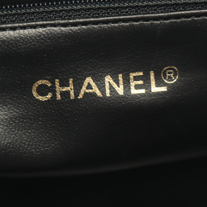 シェブロン Vステッチ 2WAY ハンドバッグ ラムスキン ブラック ゴールド金具 ヴィンテージ シャネル バッグ CHANEL