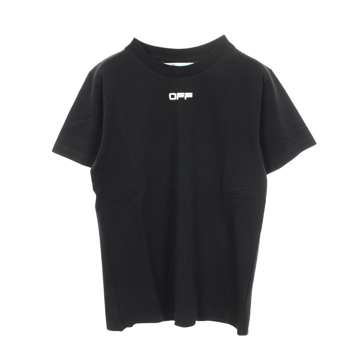 AIRPORT TAPE S/S SLIM TEE 半袖Tシャツ コットン ブラック オフホワイト トップス OFF-WHITE