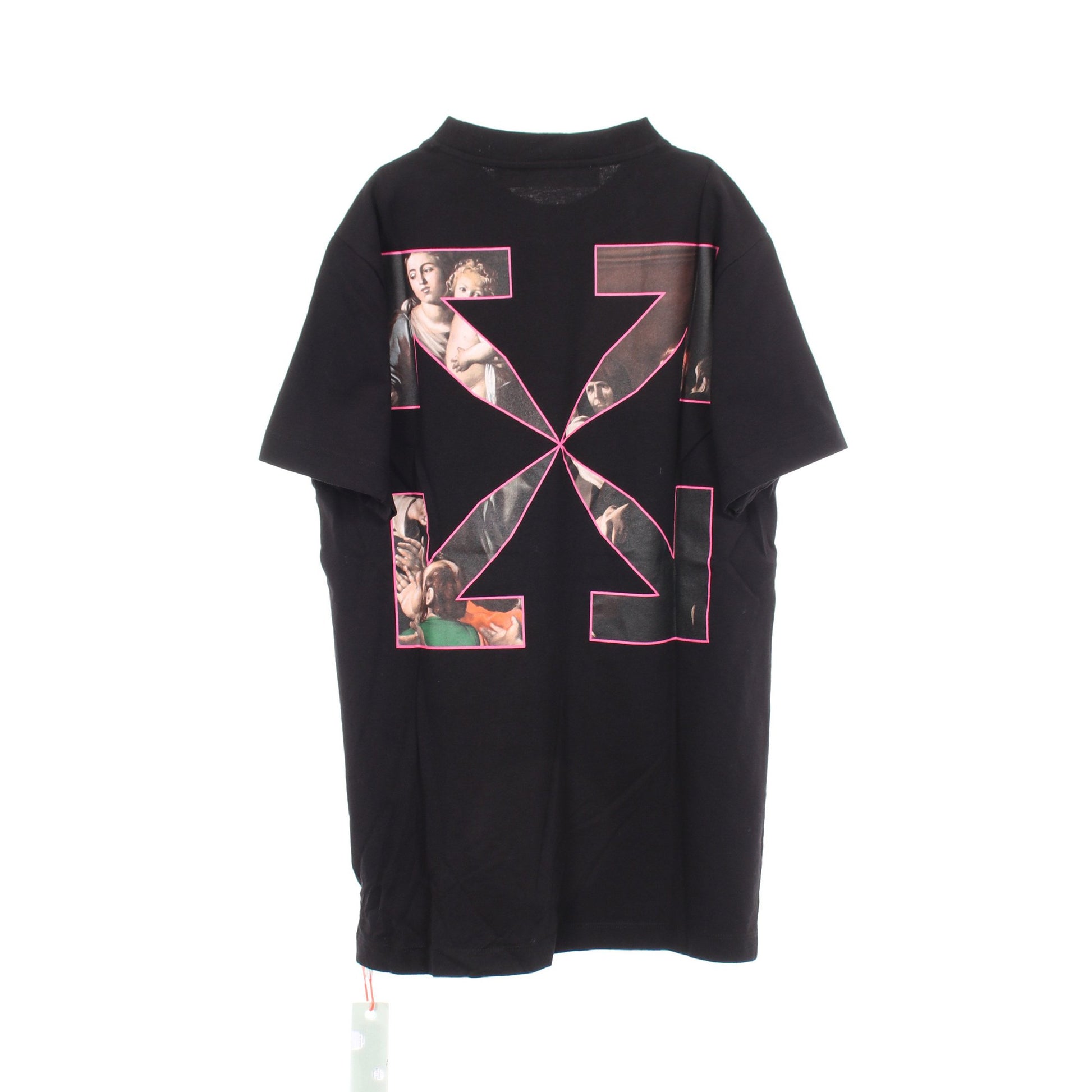 CARAVAGGIO S OVER TEE 半袖Tシャツ コットン ブラック マルチカラー オフホワイト トップス OFF-WHITE