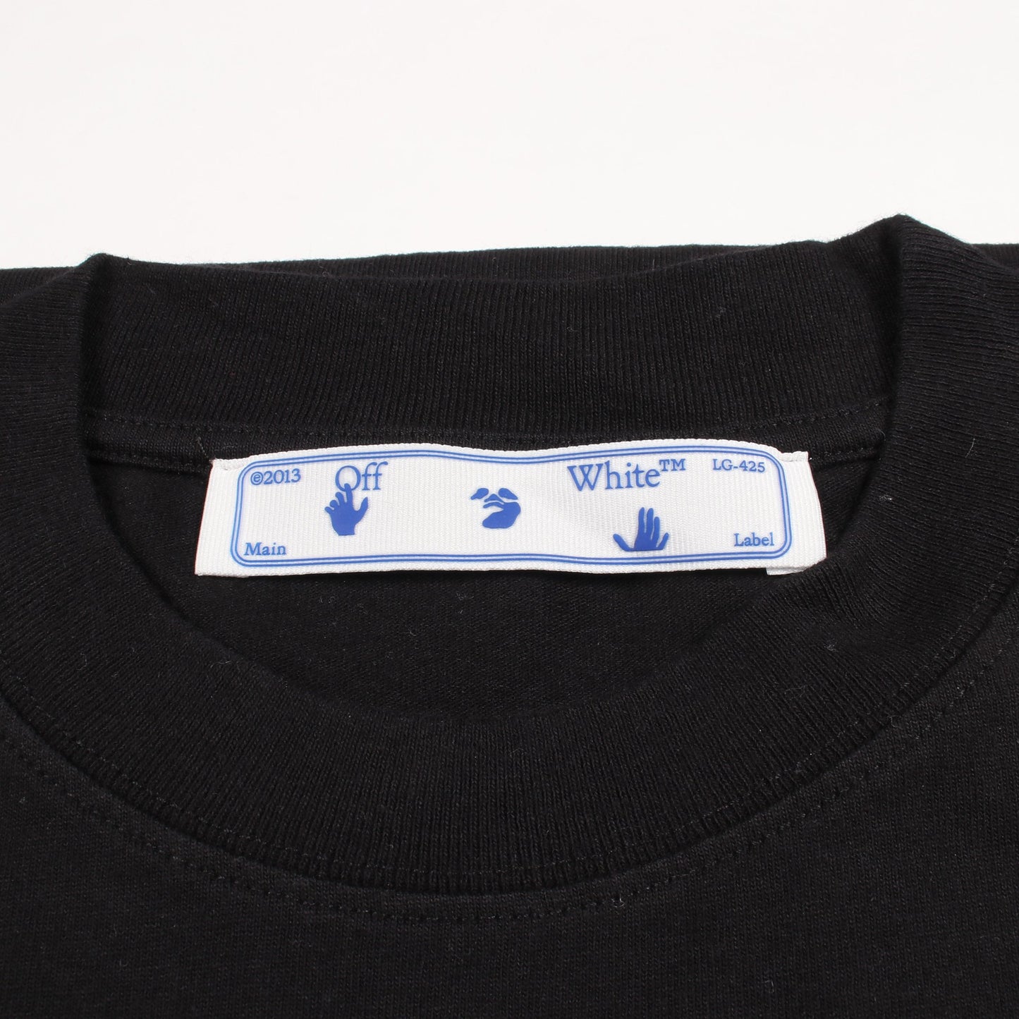 CARAVAGGIO S OVER TEE 半袖Tシャツ コットン ブラック マルチカラー オフホワイト トップス OFF-WHITE