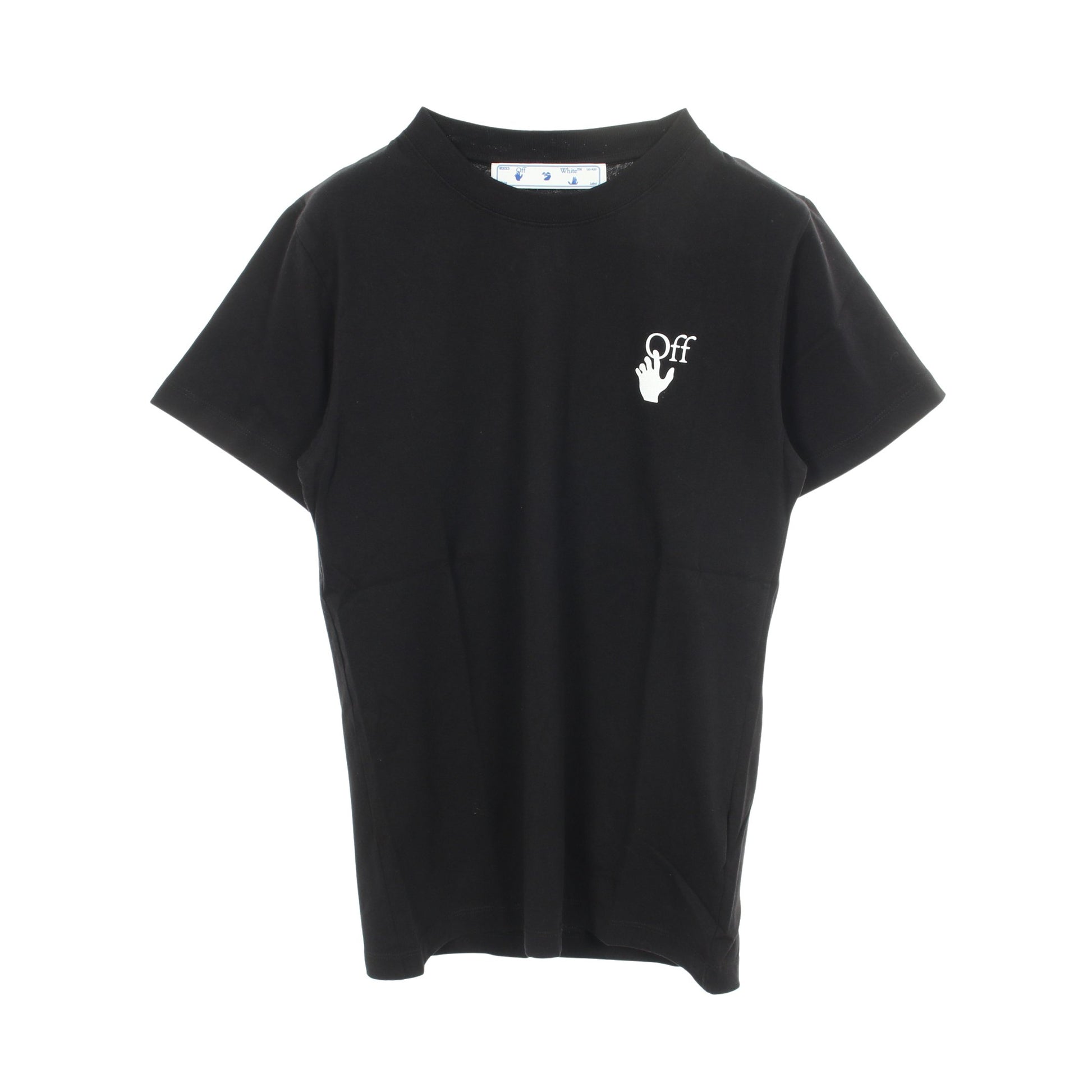 スプレーアロー 半袖Tシャツ コットン ブラック ホワイト オフホワイト トップス OFF-WHITE