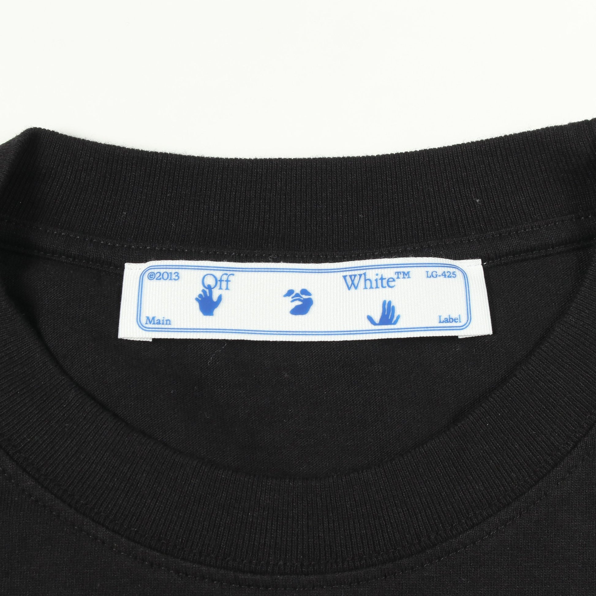 スプレーアロー 半袖Tシャツ コットン ブラック ホワイト オフホワイト トップス OFF-WHITE