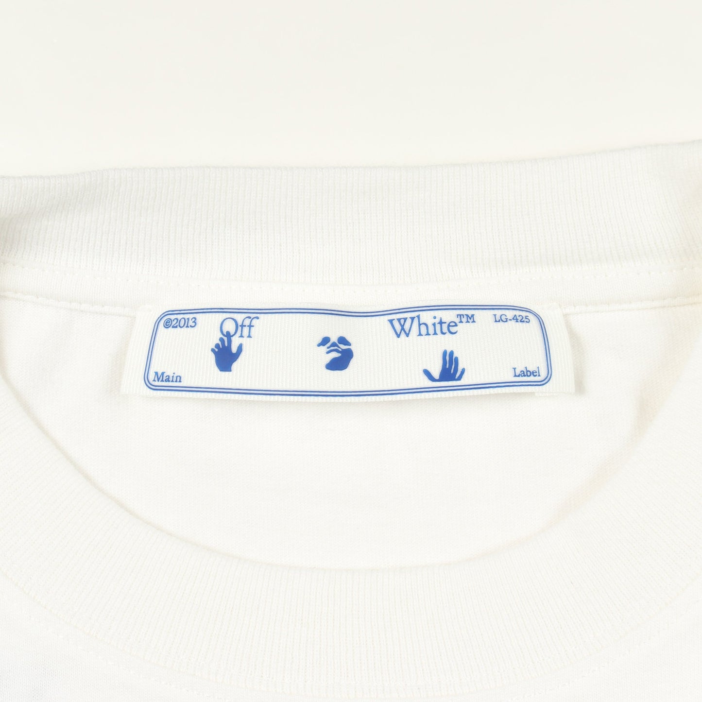ロゴプリント 半袖Tシャツ コットン ホワイト オフホワイト トップス OFF-WHITE