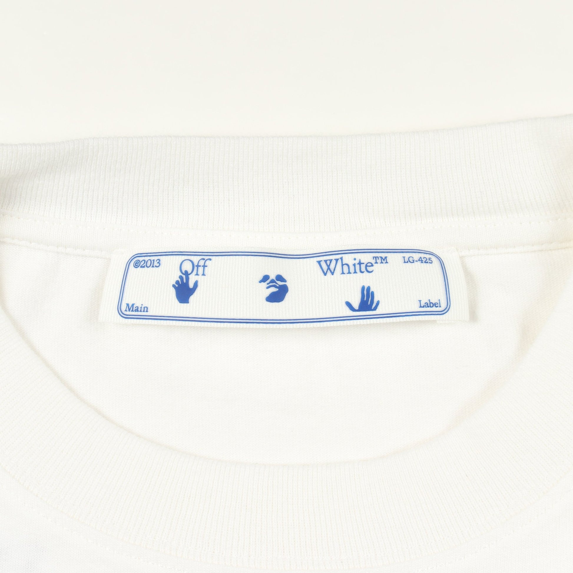 ロゴプリント 半袖Tシャツ コットン ホワイト オフホワイト トップス OFF-WHITE