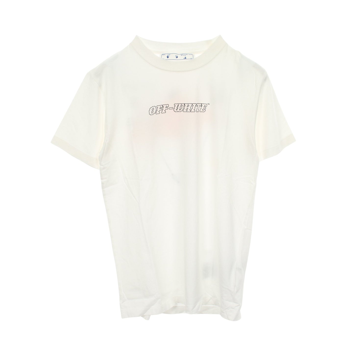 ロゴプリント 半袖Tシャツ コットン ホワイト オフホワイト トップス OFF-WHITE