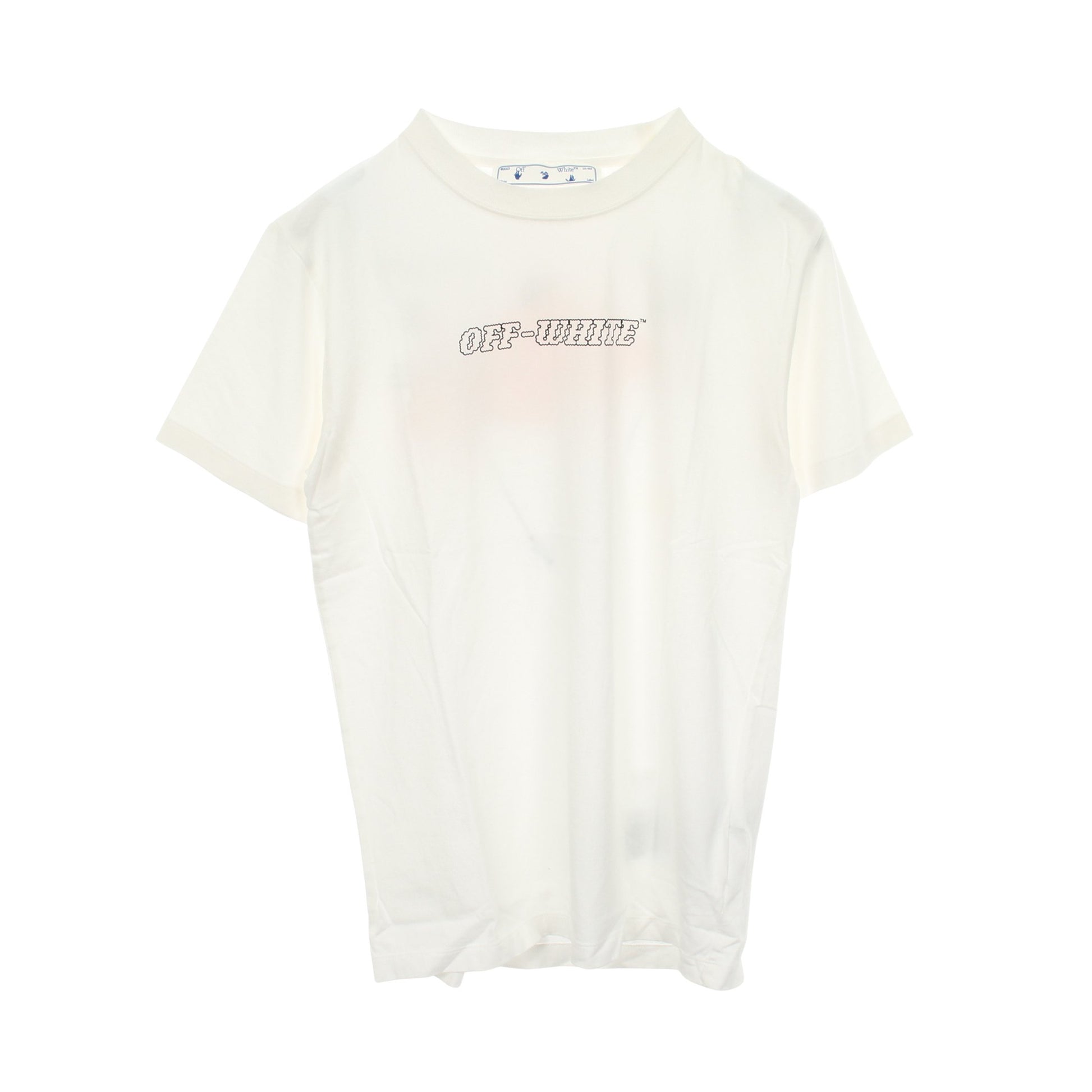 ロゴプリント 半袖Tシャツ コットン ホワイト オフホワイト トップス OFF-WHITE