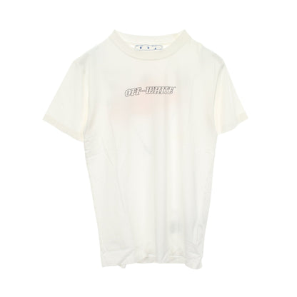 ロゴプリント 半袖Tシャツ コットン ホワイト オフホワイト トップス OFF-WHITE