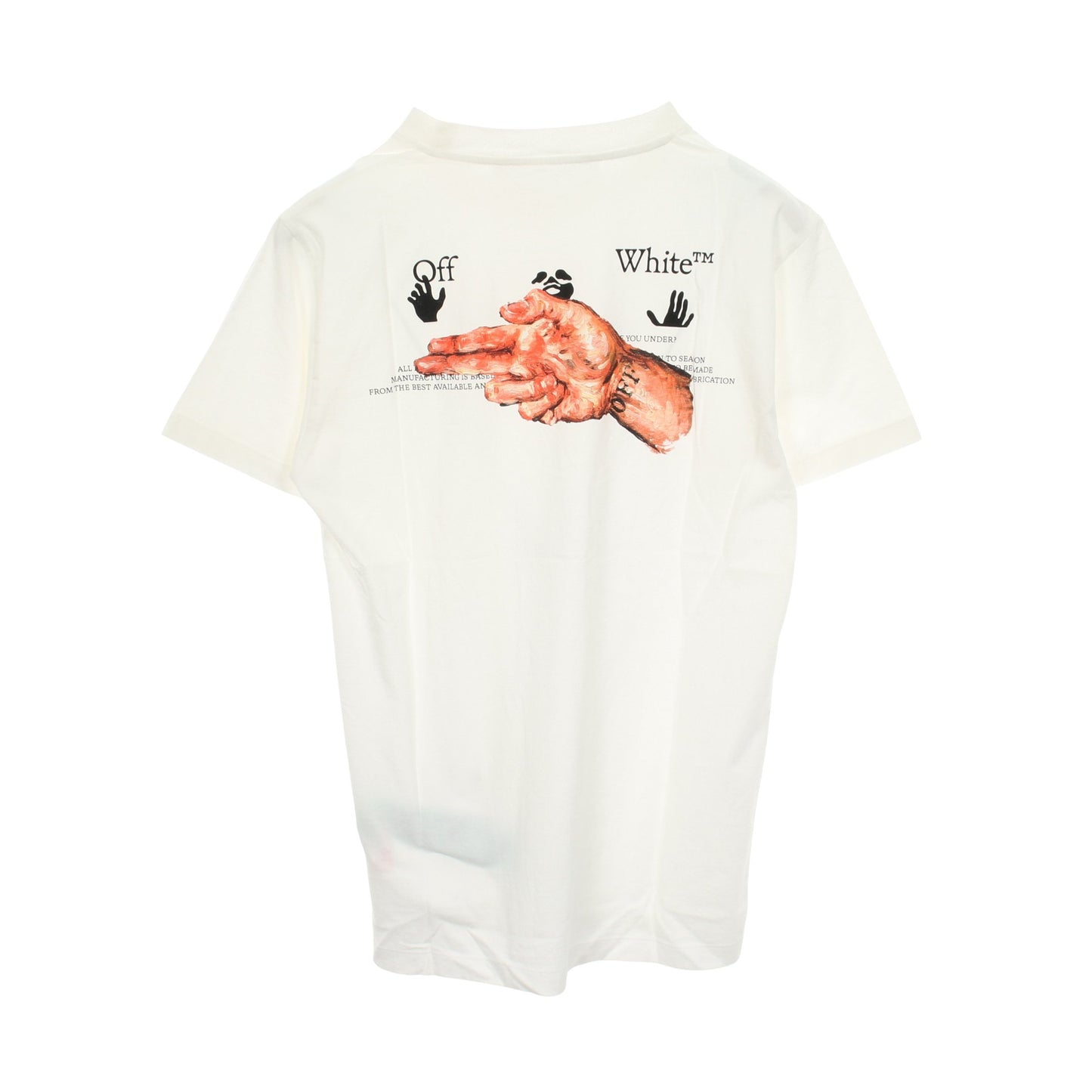 ロゴプリント 半袖Tシャツ コットン ホワイト オフホワイト トップス OFF-WHITE