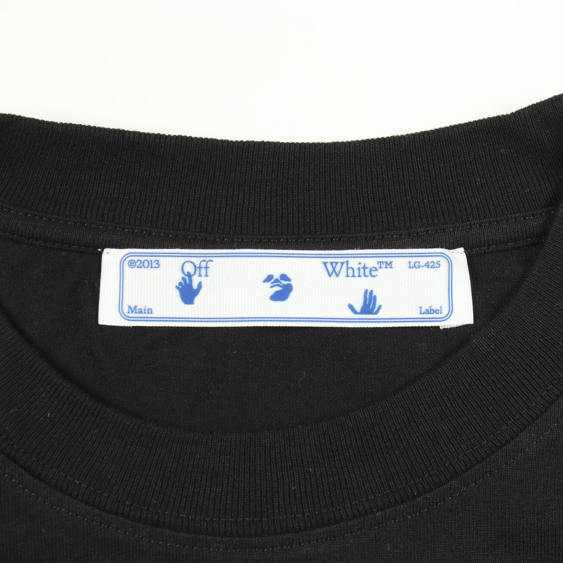 ロゴプリント 半袖Tシャツ コットン ブラック オフホワイト トップス OFF-WHITE