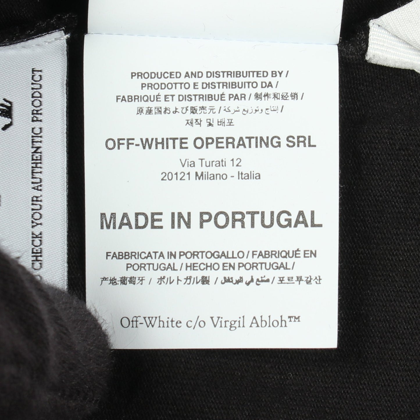 ロゴプリント 半袖Tシャツ コットン ブラック オフホワイト トップス OFF-WHITE