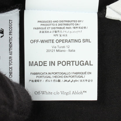 ロゴプリント 半袖Tシャツ コットン ブラック オフホワイト トップス OFF-WHITE