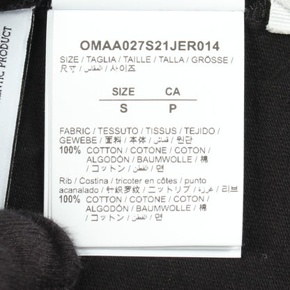 ロゴプリント 半袖Tシャツ コットン ブラック オフホワイト トップス OFF-WHITE