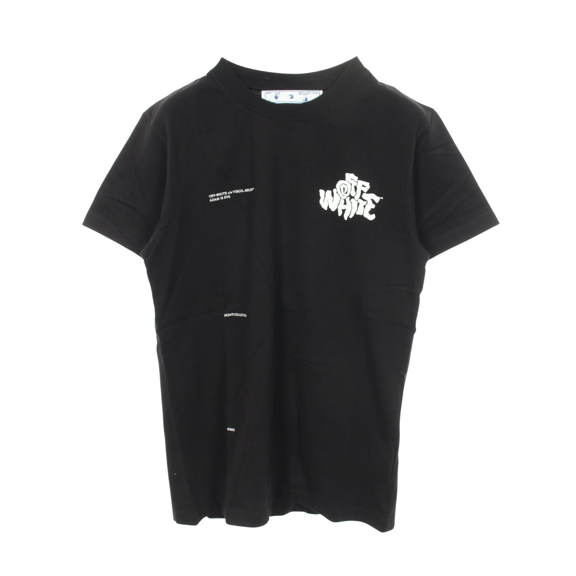 ロゴプリント 半袖Tシャツ コットン ブラック オフホワイト トップス OFF-WHITE