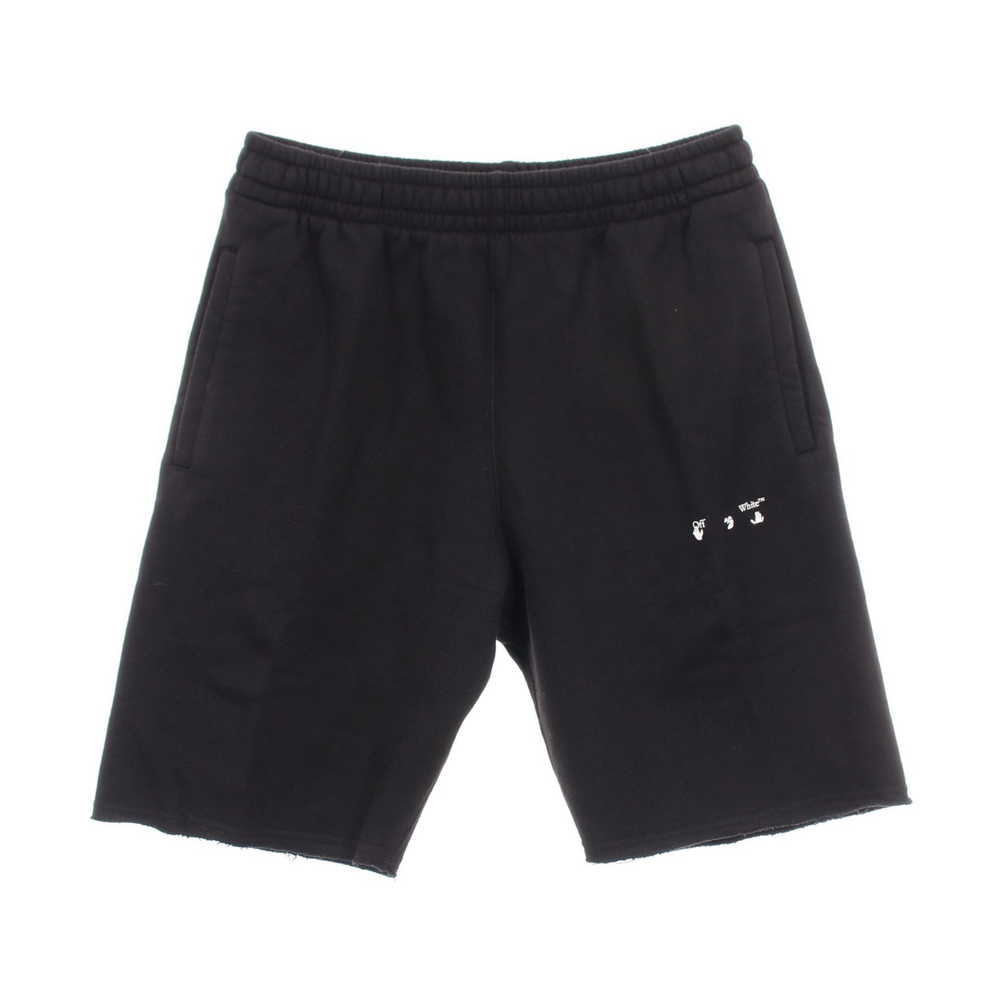 Sprayed Caravaggio スウェットパンツ コットン ブラック オフホワイト ボトムス OFF-WHITE