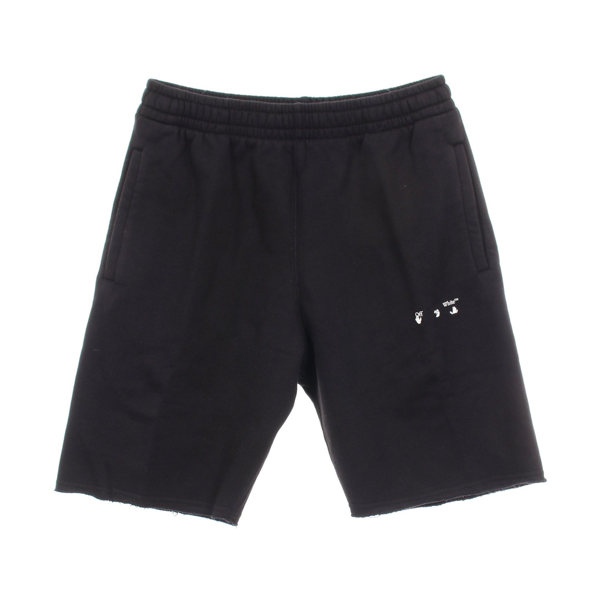 Sprayed Caravaggio スウェットパンツ コットン ブラック オフホワイト ボトムス OFF-WHITE