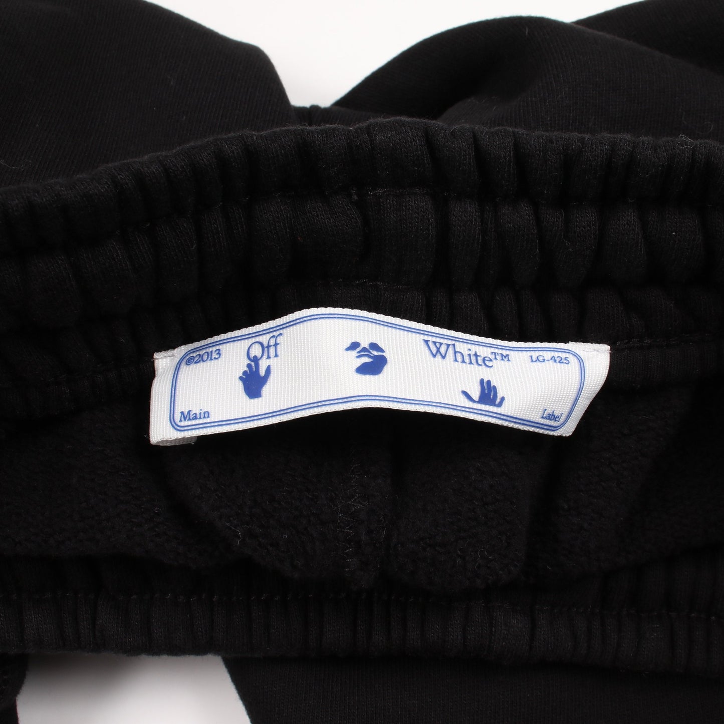Sprayed Caravaggio スウェットパンツ コットン ブラック オフホワイト ボトムス OFF-WHITE