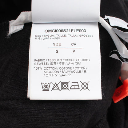 Sprayed Caravaggio スウェットパンツ コットン ブラック オフホワイト ボトムス OFF-WHITE