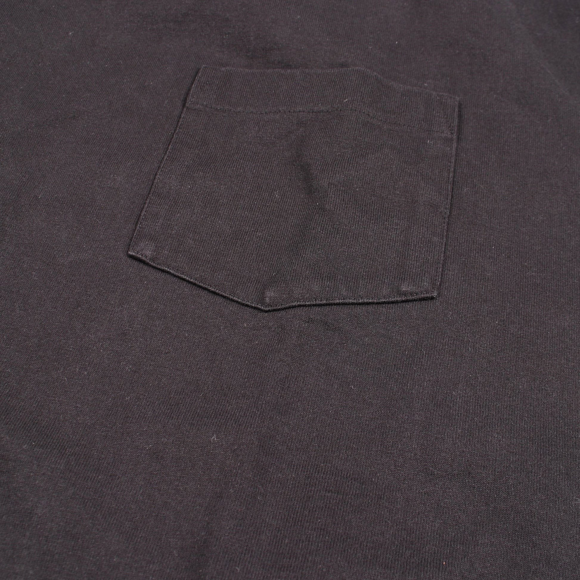 モックネック 刺繍 半袖Tシャツ コットン ブラック ヘロンプレストン トップス HERON PRESTON