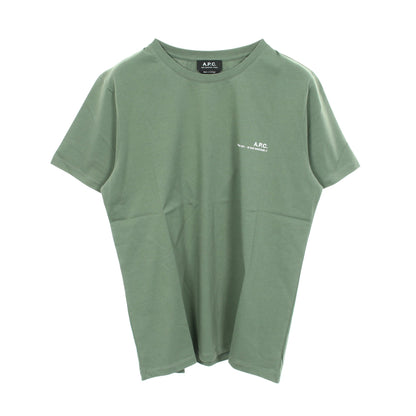 プリントロゴ クルーネック 半袖Tシャツ コットン グリーン アーペーセー トップス A.P.C.