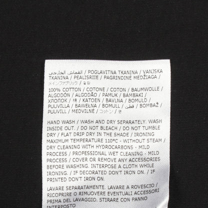 オーバーサイズ モックネック 半袖Tシャツ コットン ブラック ジルサンダー トップス JIL SANDER