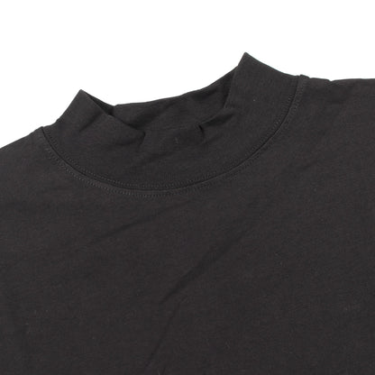 オーバーサイズ モックネック 半袖Tシャツ コットン ブラック ジルサンダー トップス JIL SANDER