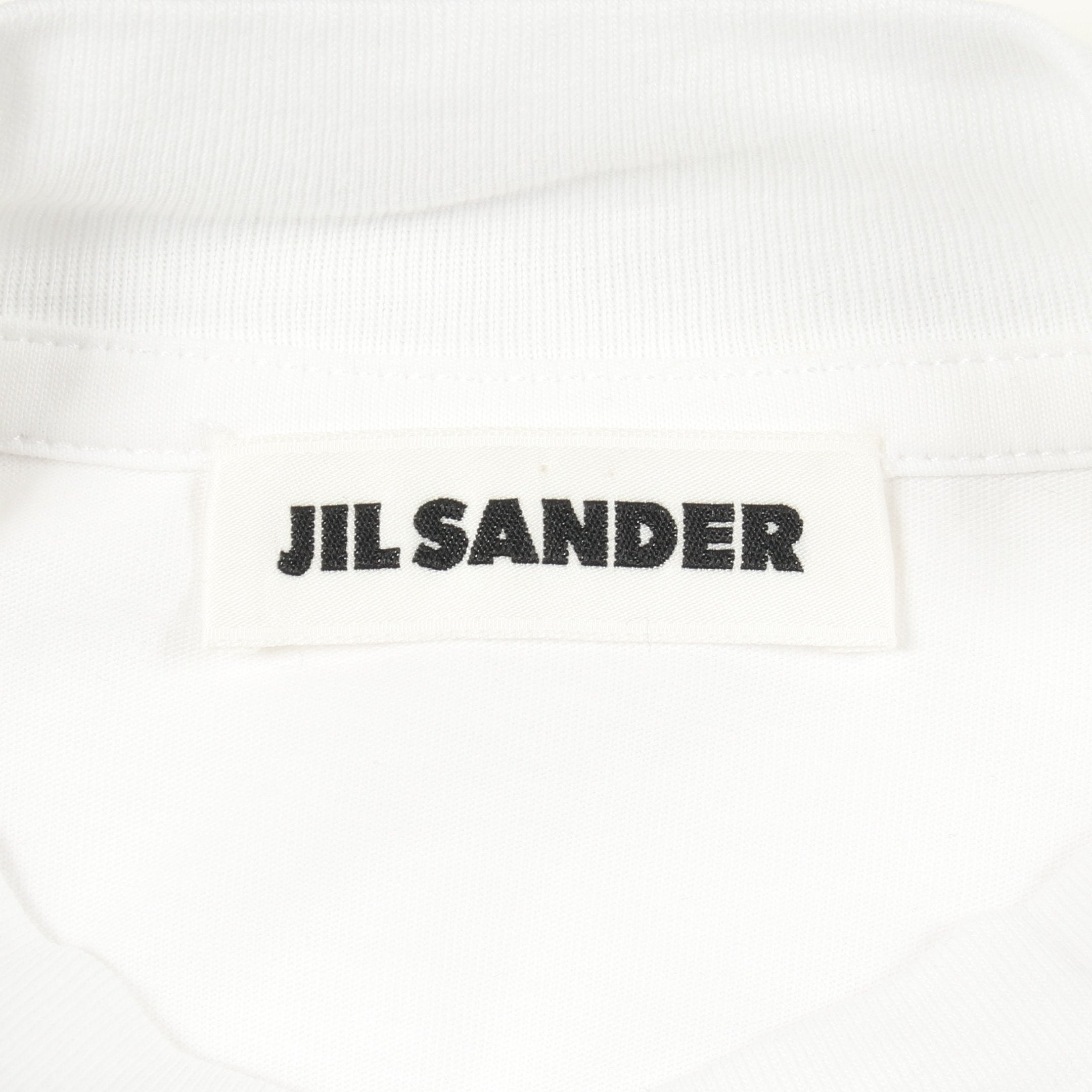 オーバーサイズ モックネック 半袖Tシャツ コットン ホワイト ジル