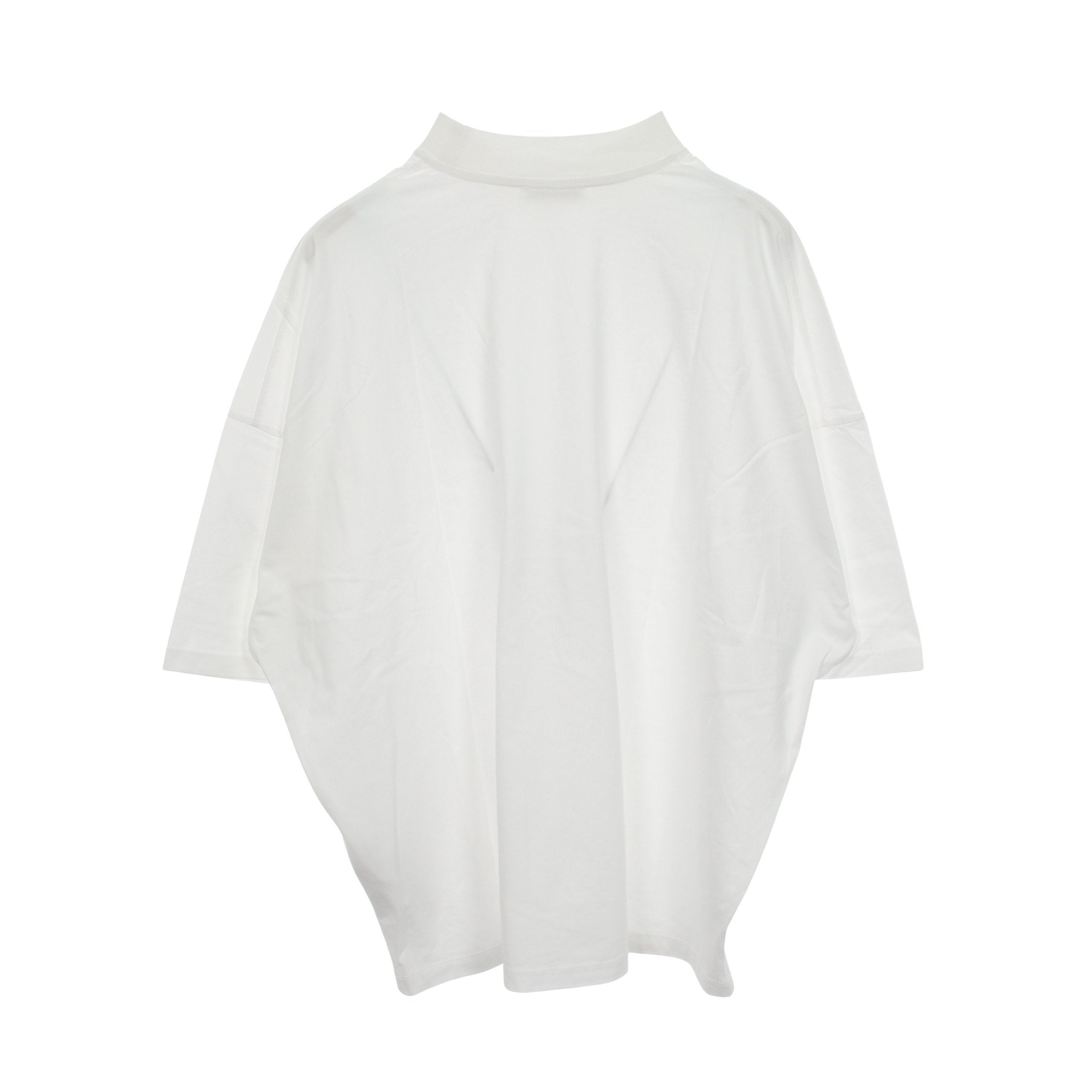 ジルサンダー モックネックTシャツ　ホワイト　サイズM オーバーサイズ モックネック 半袖Tシャツ コットン ホワイト ジル