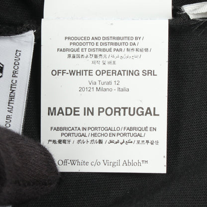 MLB CHICAGO WS SS TEE ユーズド加工 半袖Tシャツ コットン ダークグレー オフホワイト トップス OFF-WHITE