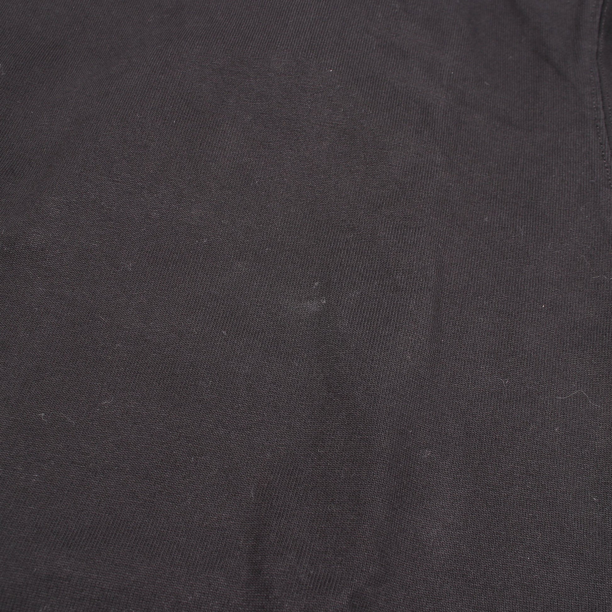 モックネック 刺繍 半袖Tシャツ コットン ブラック ヘロンプレストン トップス HERON PRESTON