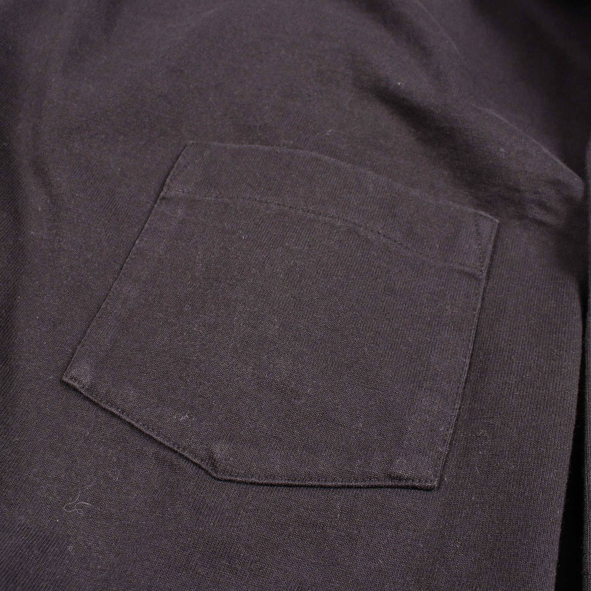 モックネック 刺繍 半袖Tシャツ コットン ブラック ヘロンプレストン トップス HERON PRESTON