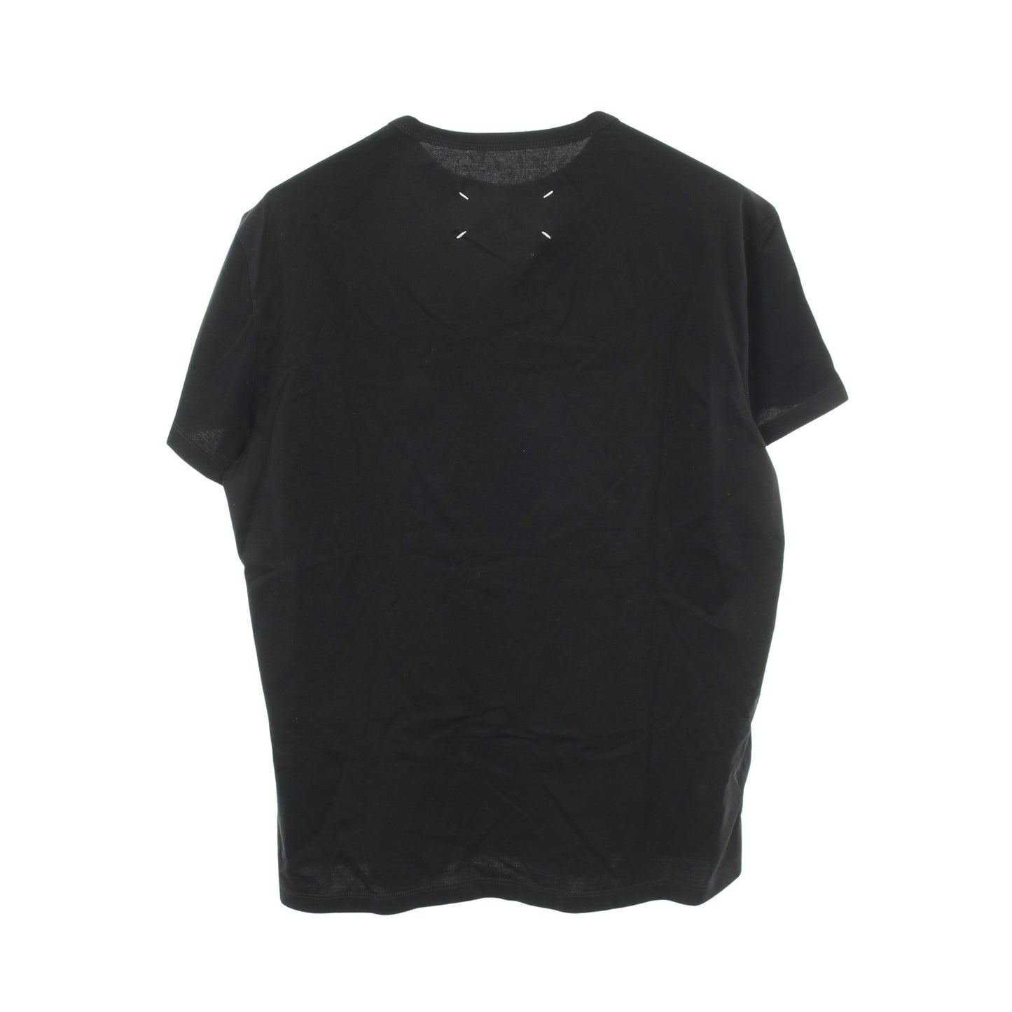 ロゴ刺繍 半袖Tシャツ コットン ブラック メゾンマルジェラ10 トップス Maison Margiela 10
