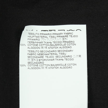 ロゴ刺繍 半袖Tシャツ コットン ブラック メゾンマルジェラ10 トップス Maison Margiela 10