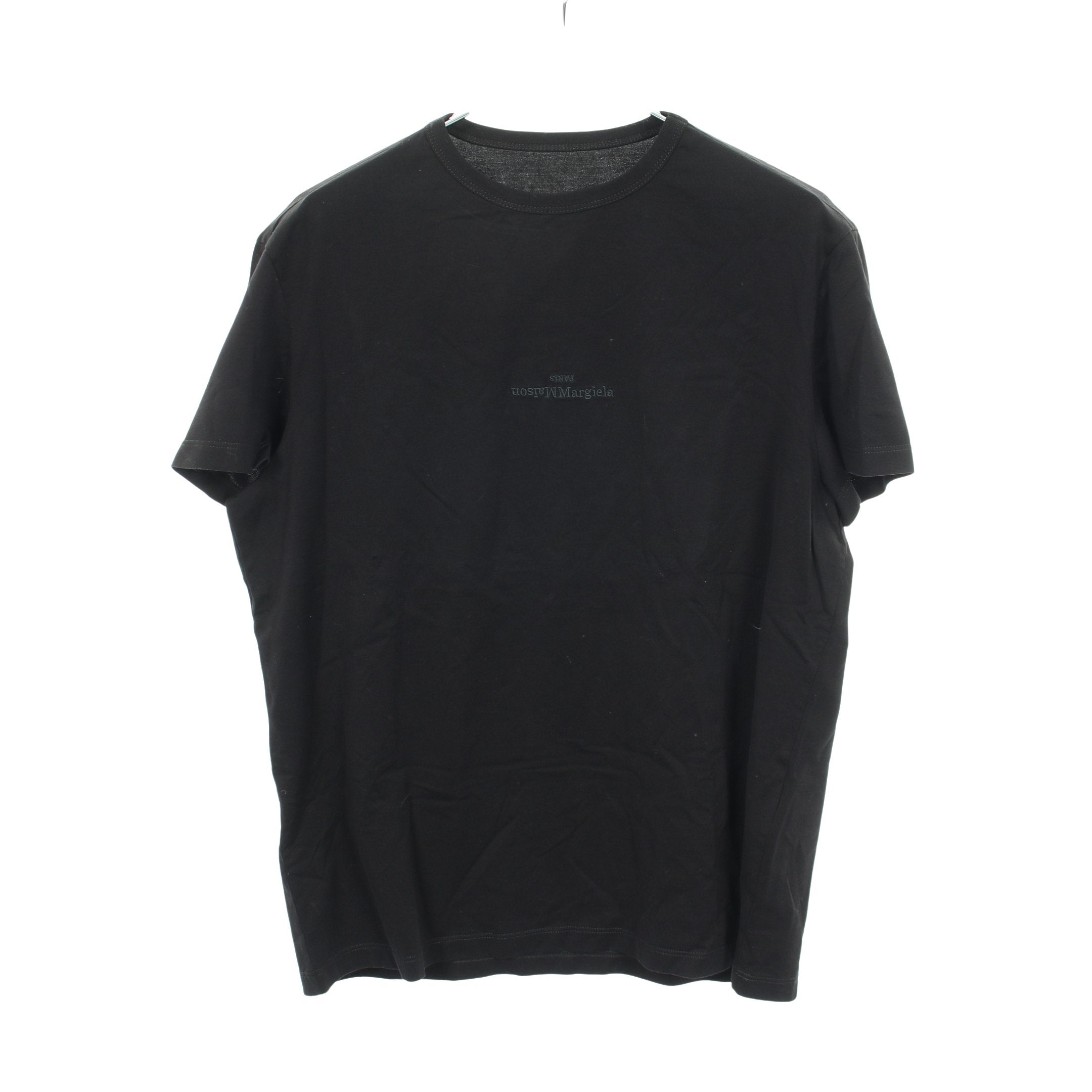 ロゴ刺繍 半袖Tシャツ コットン ブラック メゾンマルジェラ10 – RECLO