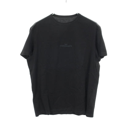 ロゴ刺繍 半袖Tシャツ コットン ブラック メゾンマルジェラ10 トップス Maison Margiela 10