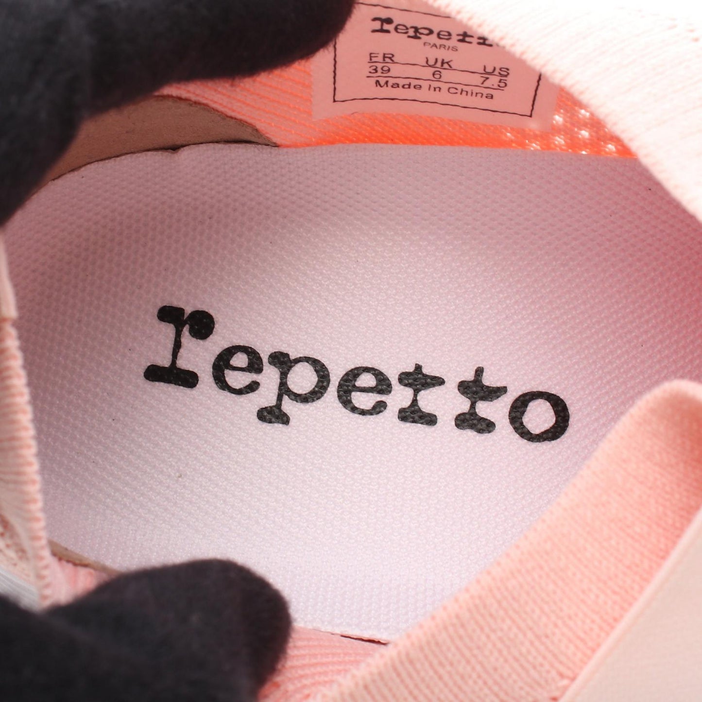 DANCE SNEAKERS RUBAN スリッポン スニーカー ファブリック ピンク レペット シューズ Repetto