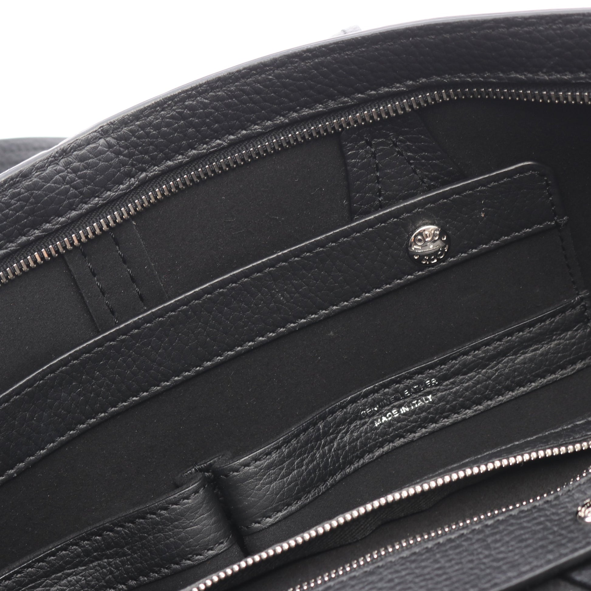 ANQ ショルダーバッグ トートバッグ レザー ブラック トッズ バッグ TOD'S